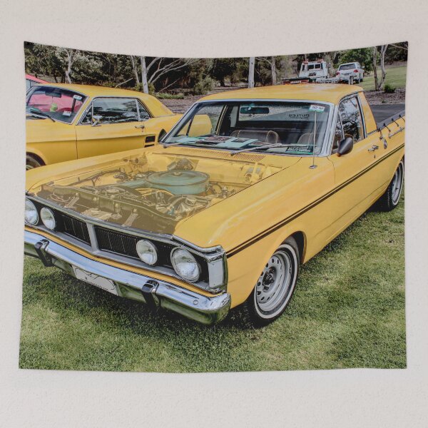 Item preview, Ford Falcon Utility in Yellow with see thru hood designed and sold by Cars around Adelaide.