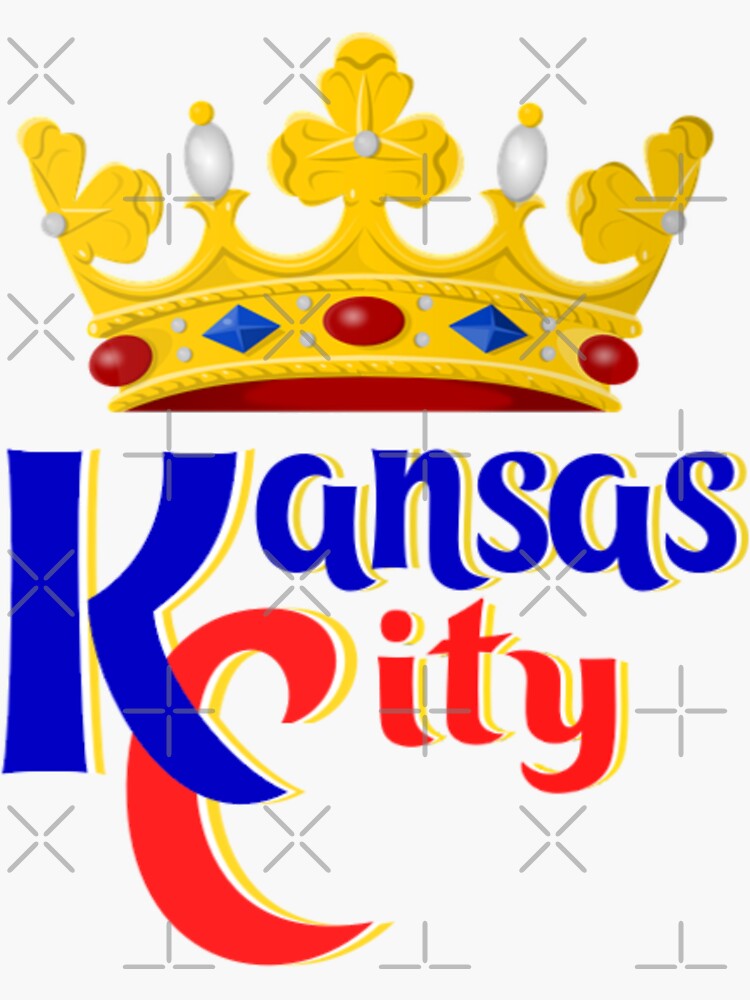 Thumbnail 3 of 3, Sticker, Kansas City KC Hybrid Baseball Football Fan Gift Design designed and sold by KCSportswear.