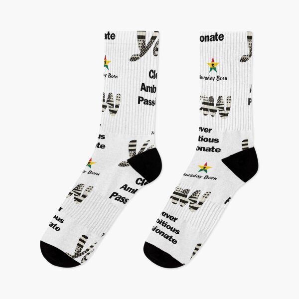 Item preview, Thursday Born Ghanaian Male Name 'Yaw' in black and white designed and sold by WhoWeAre.