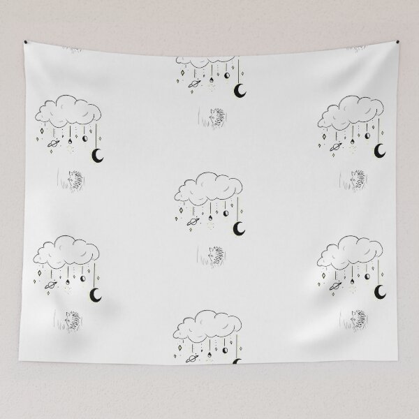 Item preview, Hedgehog and Galaxy Rain designed and sold by ztiffanymichele.