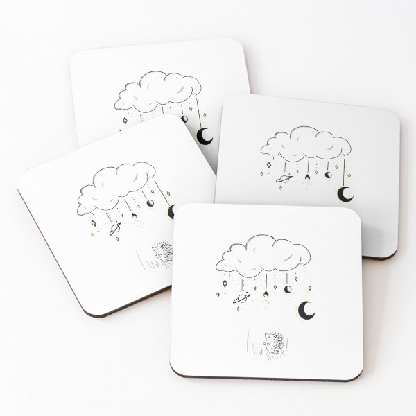 Item preview, Hedgehog and Galaxy Rain designed and sold by ztiffanymichele.