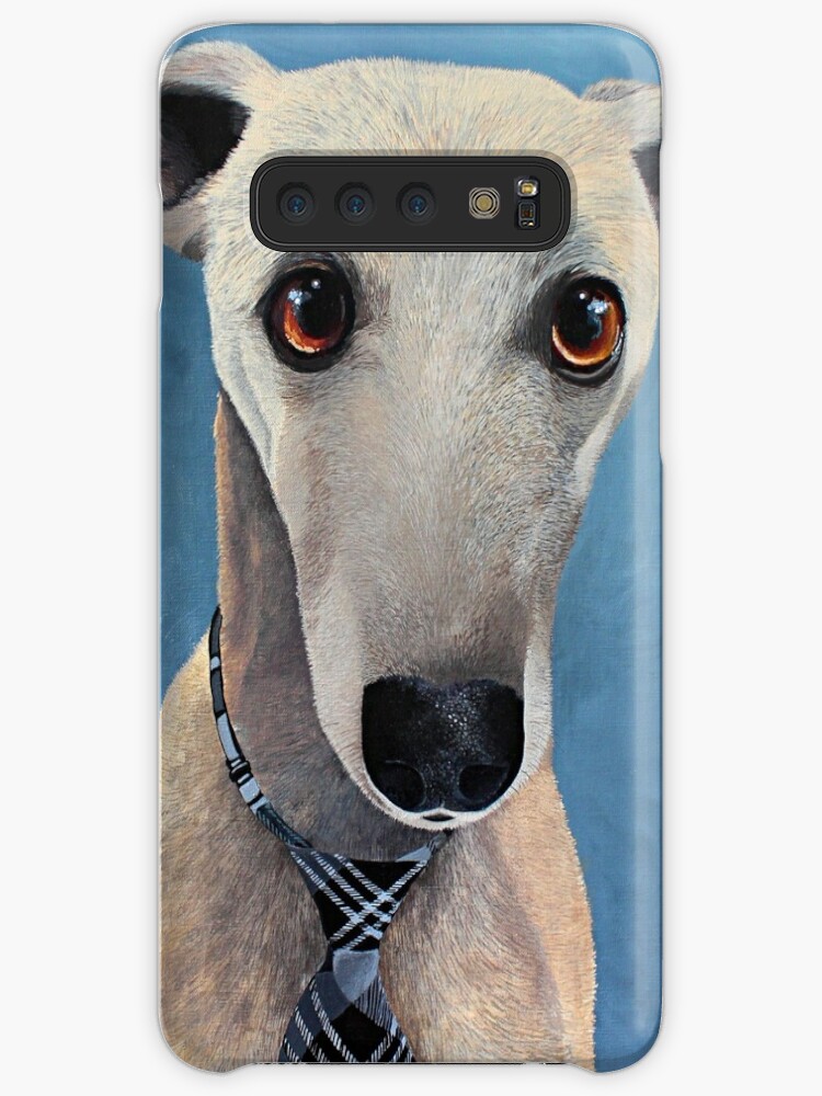 Thumbnail 1 of 4, Samsung Galaxy Phone Case, Devo the Whippet designed and sold by Nicole Grimm-Hewitt.