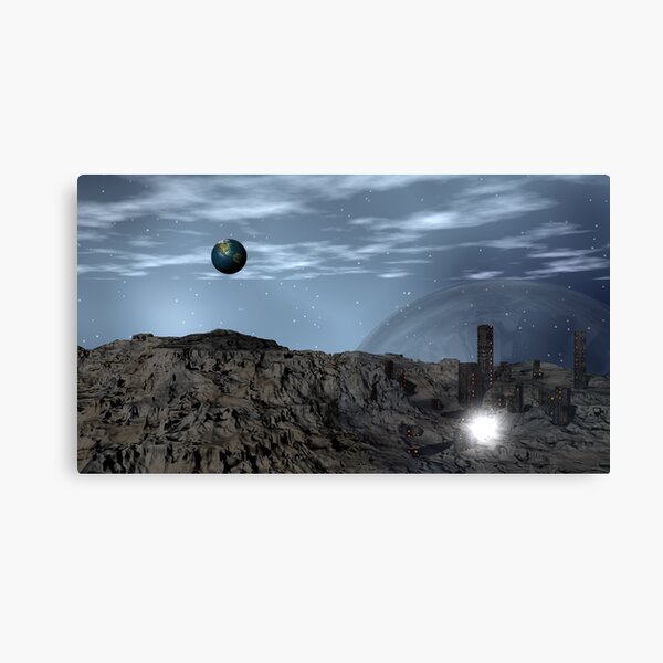 Newt's Lunar Resort for Gridlocked Politicos Canvas Print