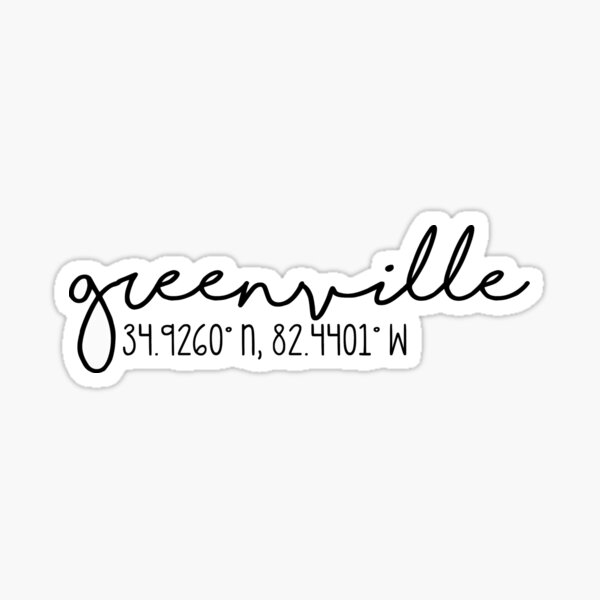 Item preview, greenville designed and sold by sophiermiller.