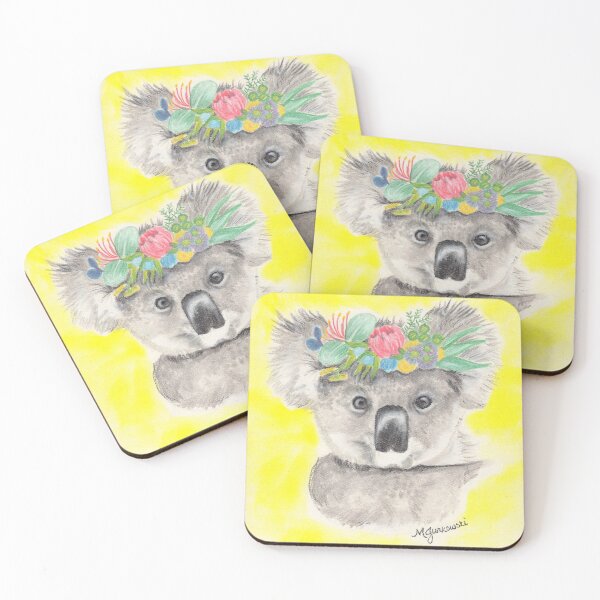 Item preview, Floral Crown Koala Bear designed and sold by marciejurkowski.