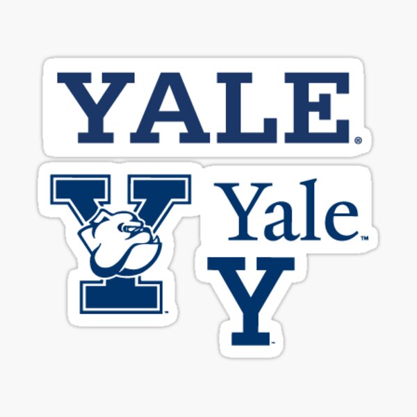"yale" Sticker for Sale by isabellesmith Redbubble