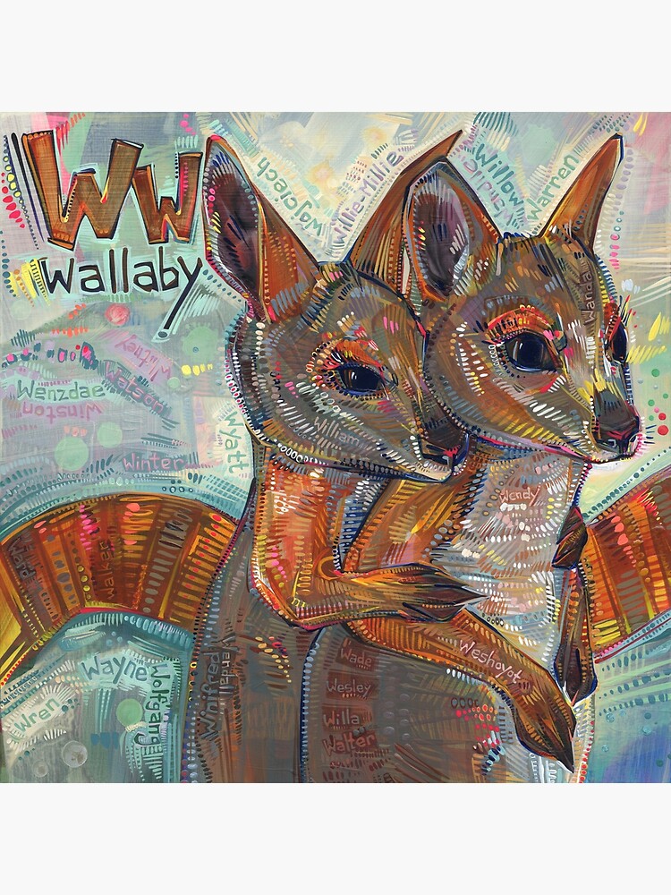 W Is for Wallaby - 2020 by gwennpaints