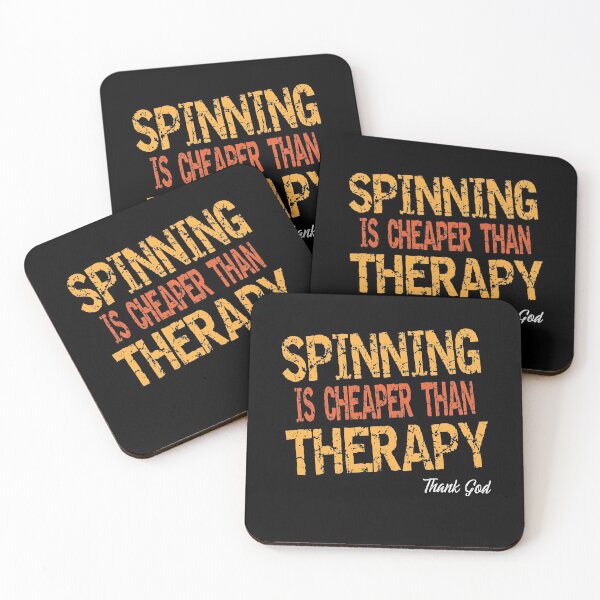 Item preview, Spinning is Cheaper than Therapy, Thank God designed and sold by DSeller.