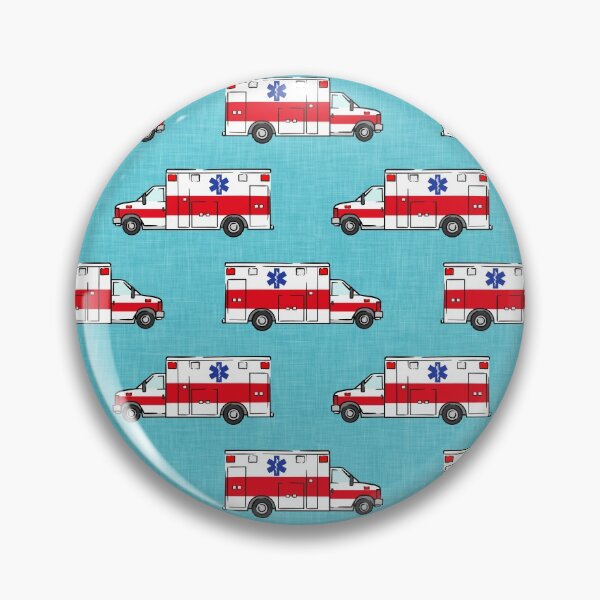 Item preview, Ambulance on Teal  designed and sold by littlearrow.