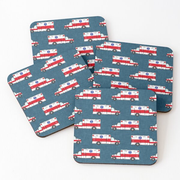 Item preview, Ambulance on Dark Blue designed and sold by littlearrow.