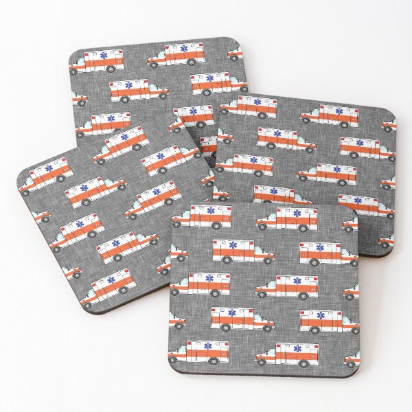 Item preview, Ambulance on Orange and Gray designed and sold by littlearrow.