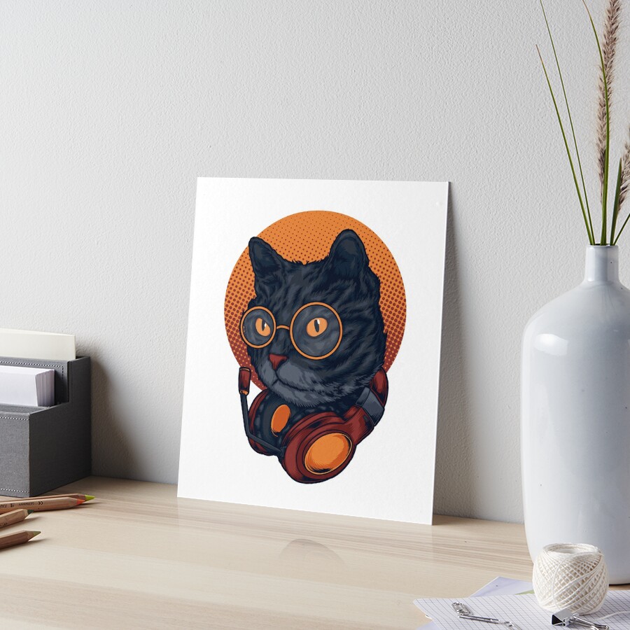 BLACK CAT (DJ Kitty) Poster for Sale by Youssef Abdelaal