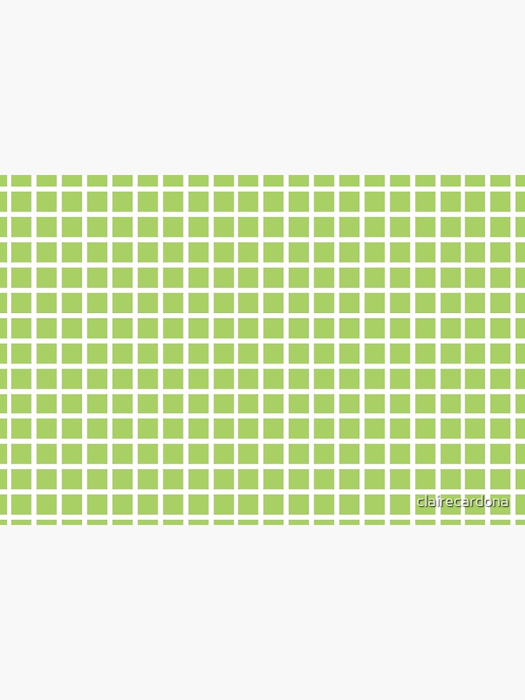 green and white grid checker pattern by clairecardona