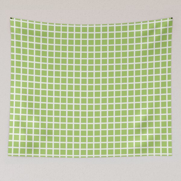 Item preview, green and white grid checker pattern designed and sold by clairecardona.