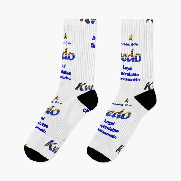 Item preview, Monday Born Ghanaian Male Name 'Kwedo' in Blue designed and sold by WhoWeAre.
