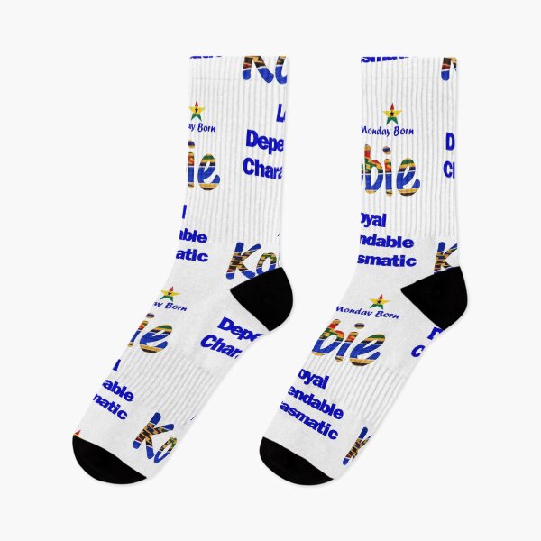 Item preview, Monday Born Ghanaian Male Name 'Kobie' in Blue designed and sold by WhoWeAre.