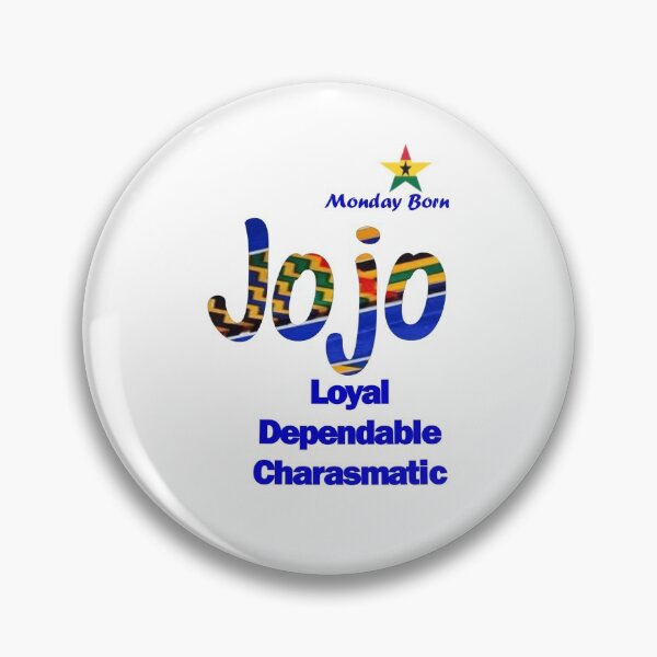 Item preview, Monday Born Ghanaian Male Name 'Jojo' in Blue designed and sold by WhoWeAre.