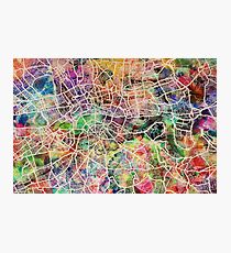 London Map Art Watercolor Photographic Print