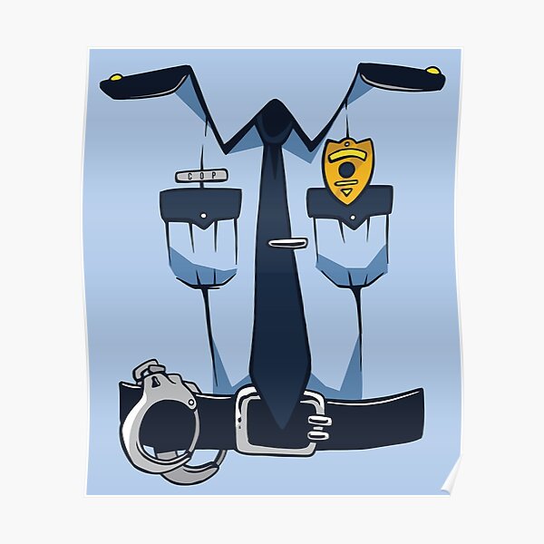 Poster Polizei Flagge D C3 Bcnne Blaue Linie Polizisten Polizist Polizist Offizier D C3 Bcnne Blaue Linie Redbubble