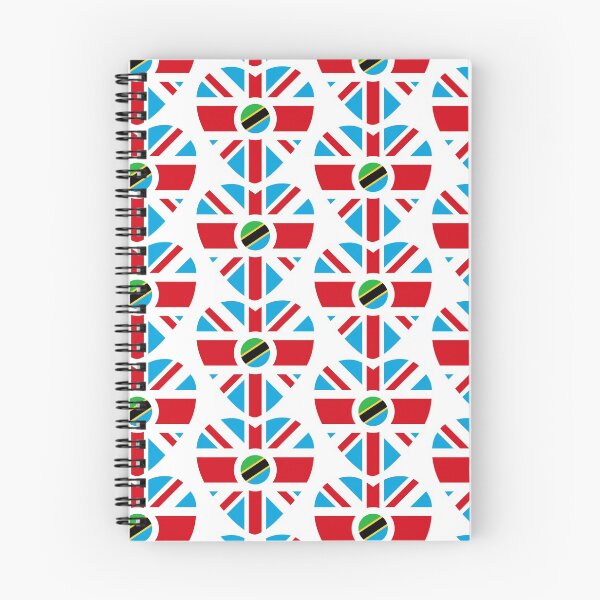 Item preview, British Tanzanian Multinational Patriot Flag Series (Heart) designed and sold by Carbon-Fibre Media.