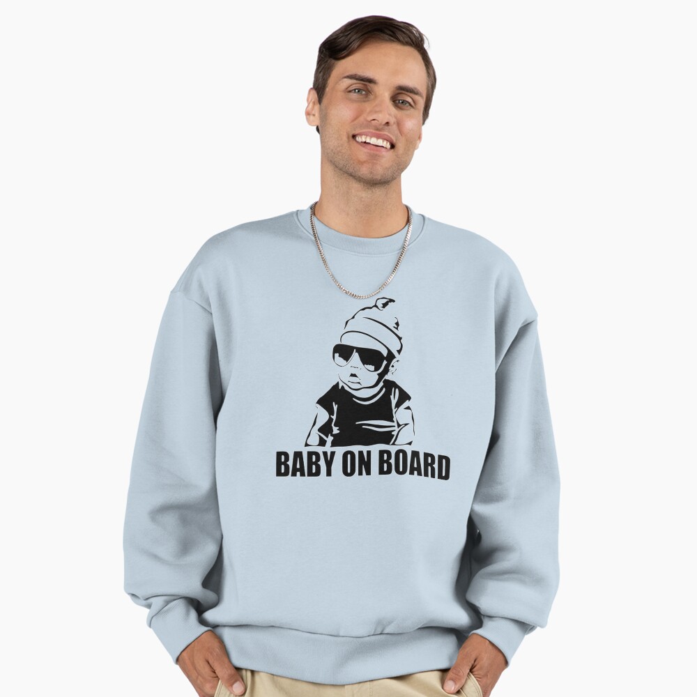 funny baby on board car bumper Sticker