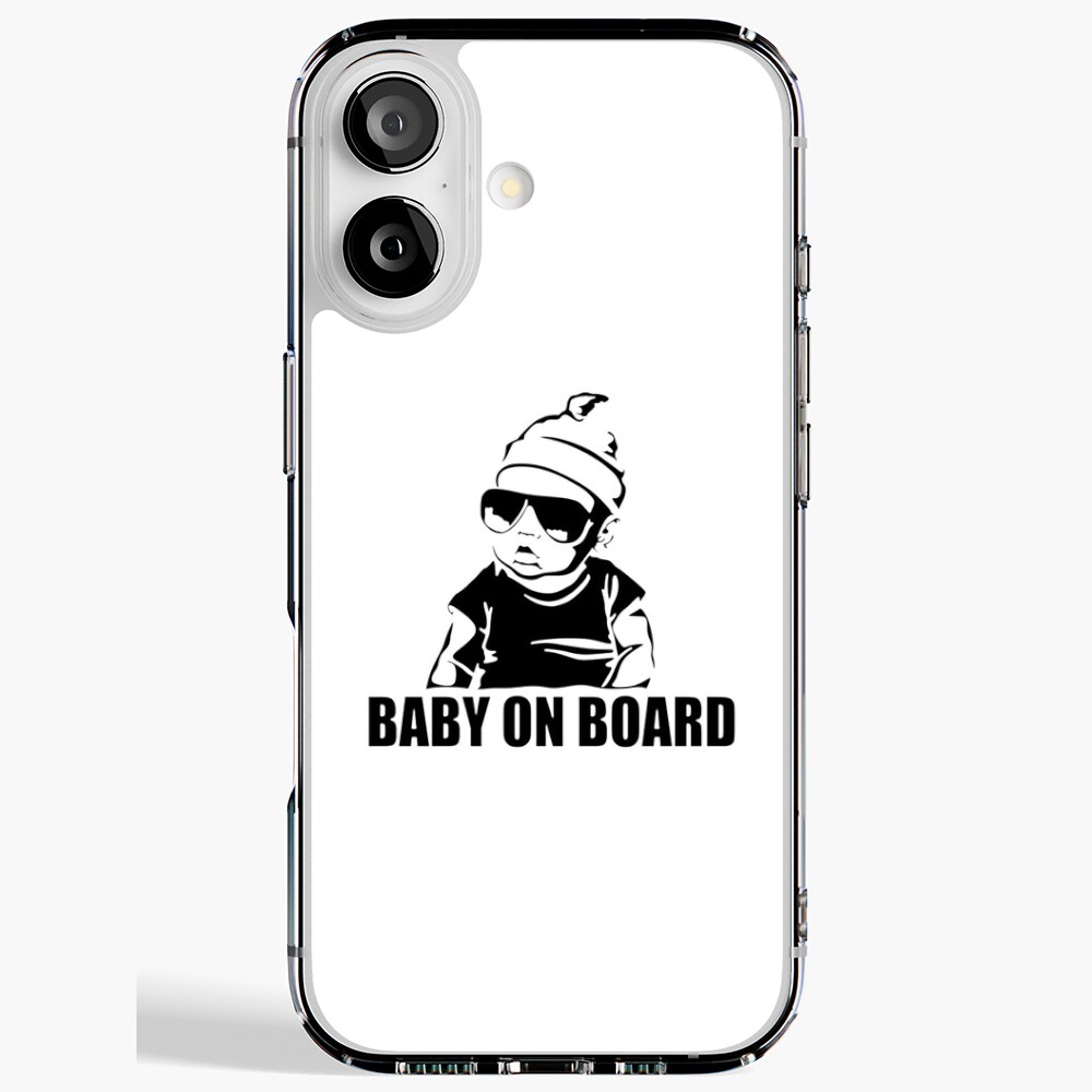funny baby on board car bumper Sticker