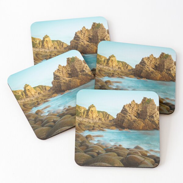 Item preview, Slow waves crashing on a beautiful rocky beach designed and sold by DesignBoard Photography.