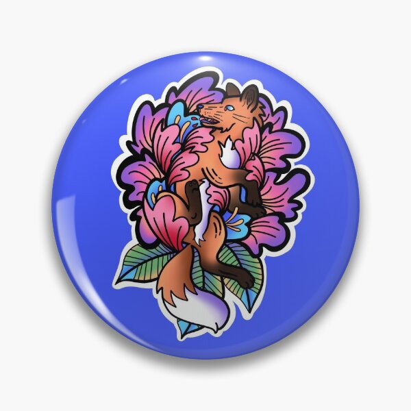 Item preview, Fox Flower Animal Neotraditional Design designed and sold by jsivart.