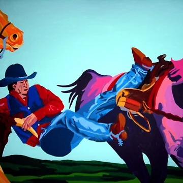 Imagen de la obra Calf Roping de Jamie Winter-Schira
