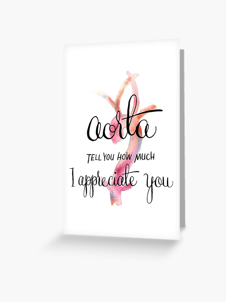 Aorta You to Get Better Punny Heart Card