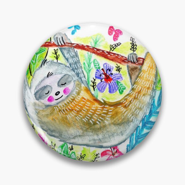 Sloth Days Pin