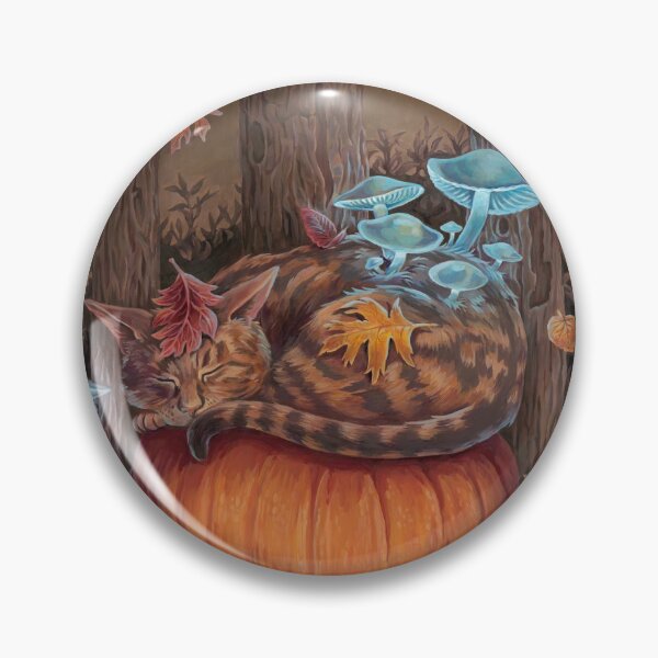 Item preview, Cat Nap - Fall Forest designed and sold by lisalaroseart.