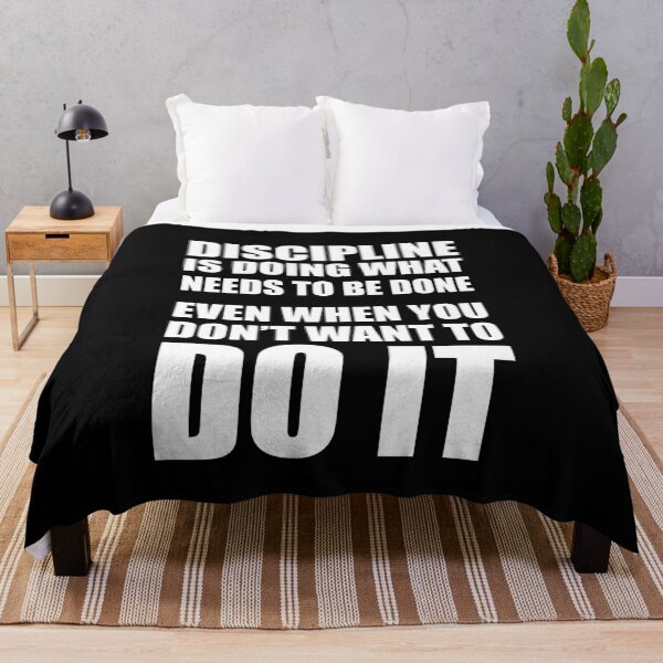Item preview, Discipline Motivational Quote designed and sold by maniacfitness.