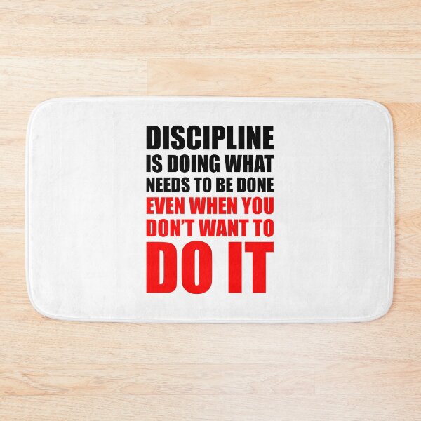 Item preview, Discipline Motivational Quote designed and sold by maniacfitness.