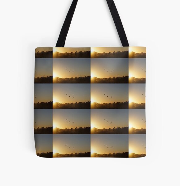 Ibis in the sky - Adelaide Hills - Fleurieu Peninsula - by South Australian artist Avril Thomas All Over Print Tote Bag