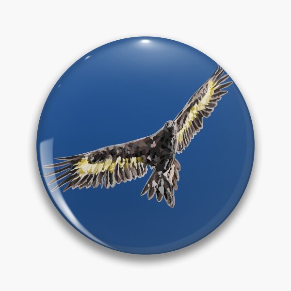 Item preview, Flying Wedge Tailed Eagle Geometric Art Low Poly designed and sold by Wendy Steinberg Artist.