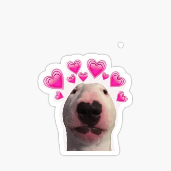 Item preview, Walter the dog with hearts  designed and sold by Lydiaflower234.