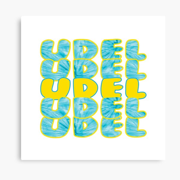 UDEL bubble letters Canvas Print