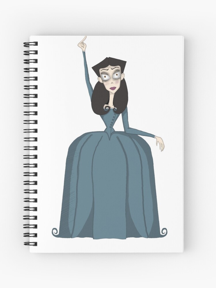 Eliza Schuyler Hamilton Tim Burton style Spiral Notebook