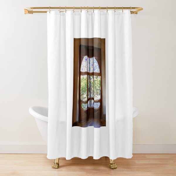 Casa Battlo Shower Curtain | fashion Barcelona | Travel | Masterpiece | Wanderlust | Bathroom | Home Art Decor | Gift