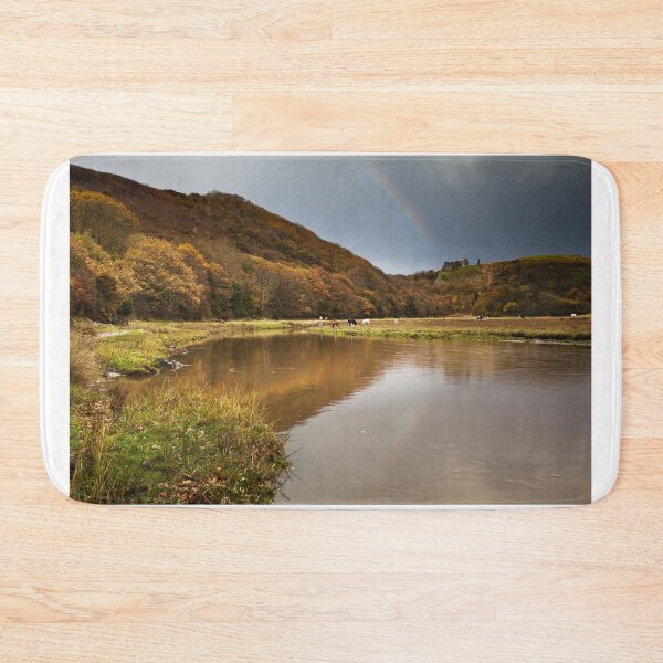 Item preview, Rainbow over Pennard Castle, Gower, Wales designed and sold by Dan Santillo.