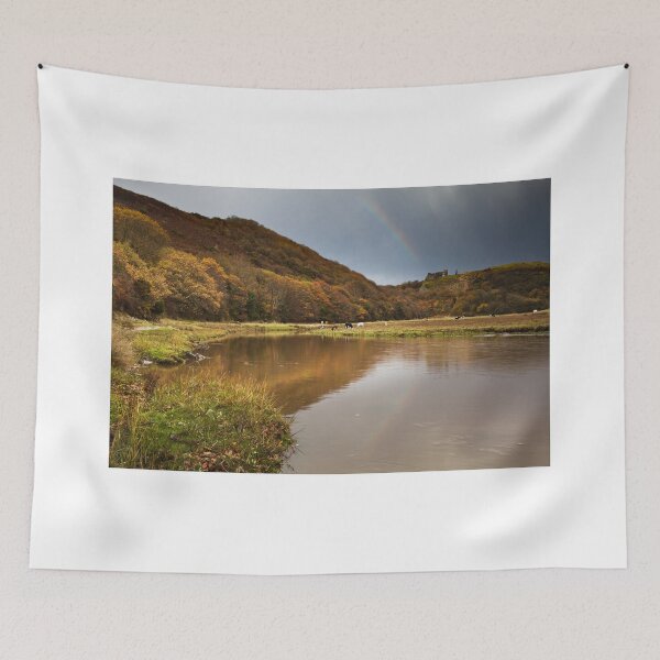 Item preview, Rainbow over Pennard Castle, Gower, Wales designed and sold by Dan Santillo.