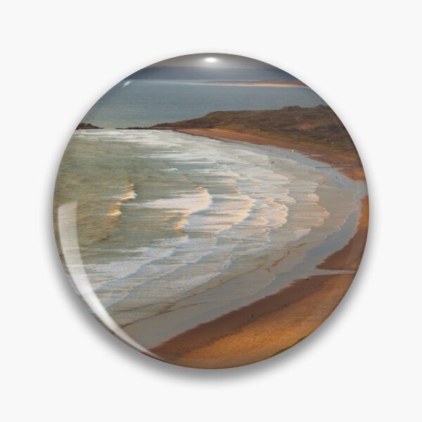 Item preview, Burry Holms and Llangennith with the Old Vicarage from Rhossili Down, Gower, Wales  designed and sold by Dan Santillo.