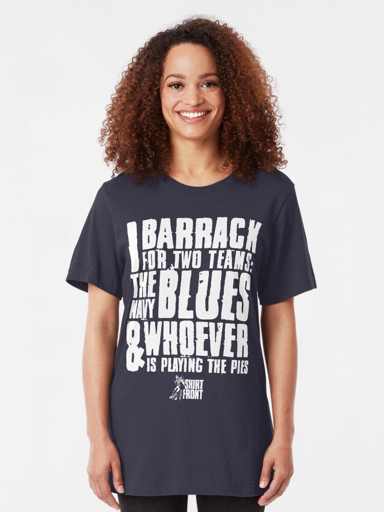 Alternate view of Two Teams: Blues Slim Fit T-Shirt