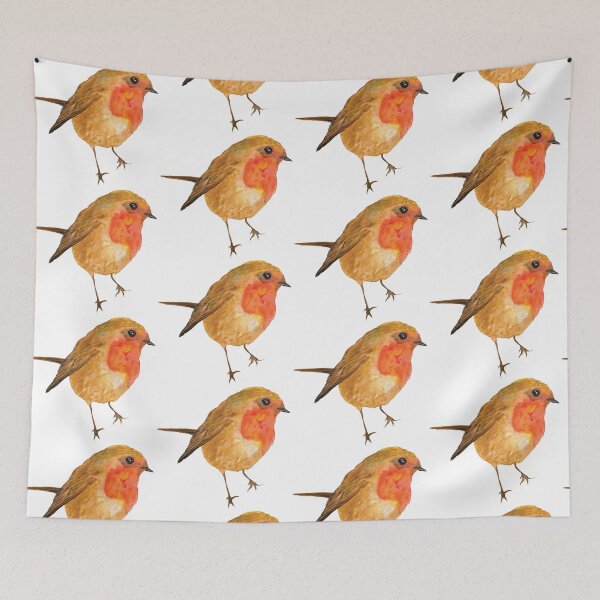 Item preview, Watercolor Robin Bird designed and sold by Mali Moazart.