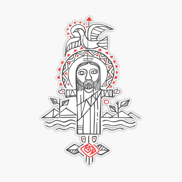 CATHOLIC Jesus Outstretched Arms - Catholic - Sticker