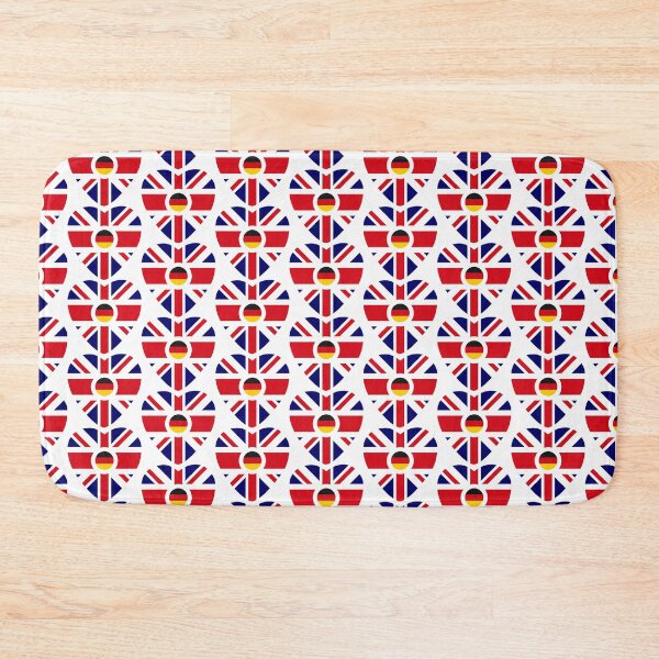 Item preview, British German Multinational Patriot Flag Series (Heart) designed and sold by Carbon-Fibre Media.