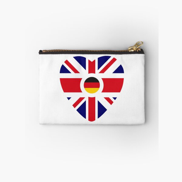 Item preview, British German Multinational Patriot Flag Series (Heart) designed and sold by Carbon-Fibre Media.