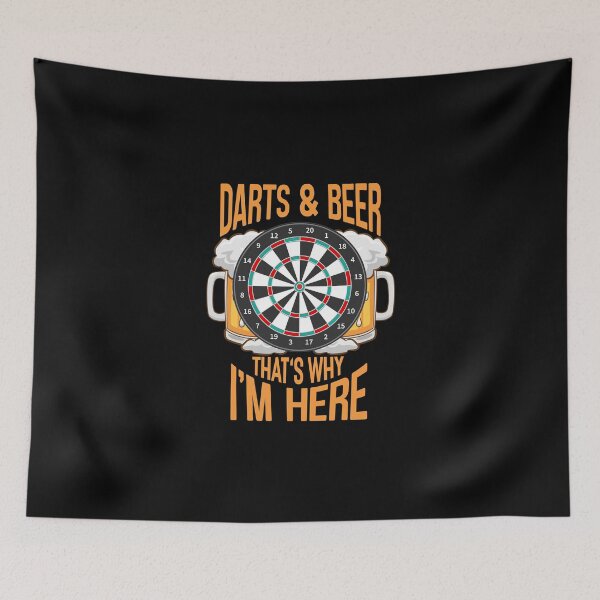 Item preview, Darts & Beer That's Why I'm Here designed and sold by fantasyy.
