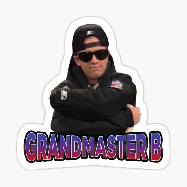 "Grandmaster B" Sticker For Sale By Jamesy78 | Redbubble